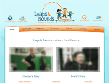 Tablet Screenshot of leapsandboundskids.com